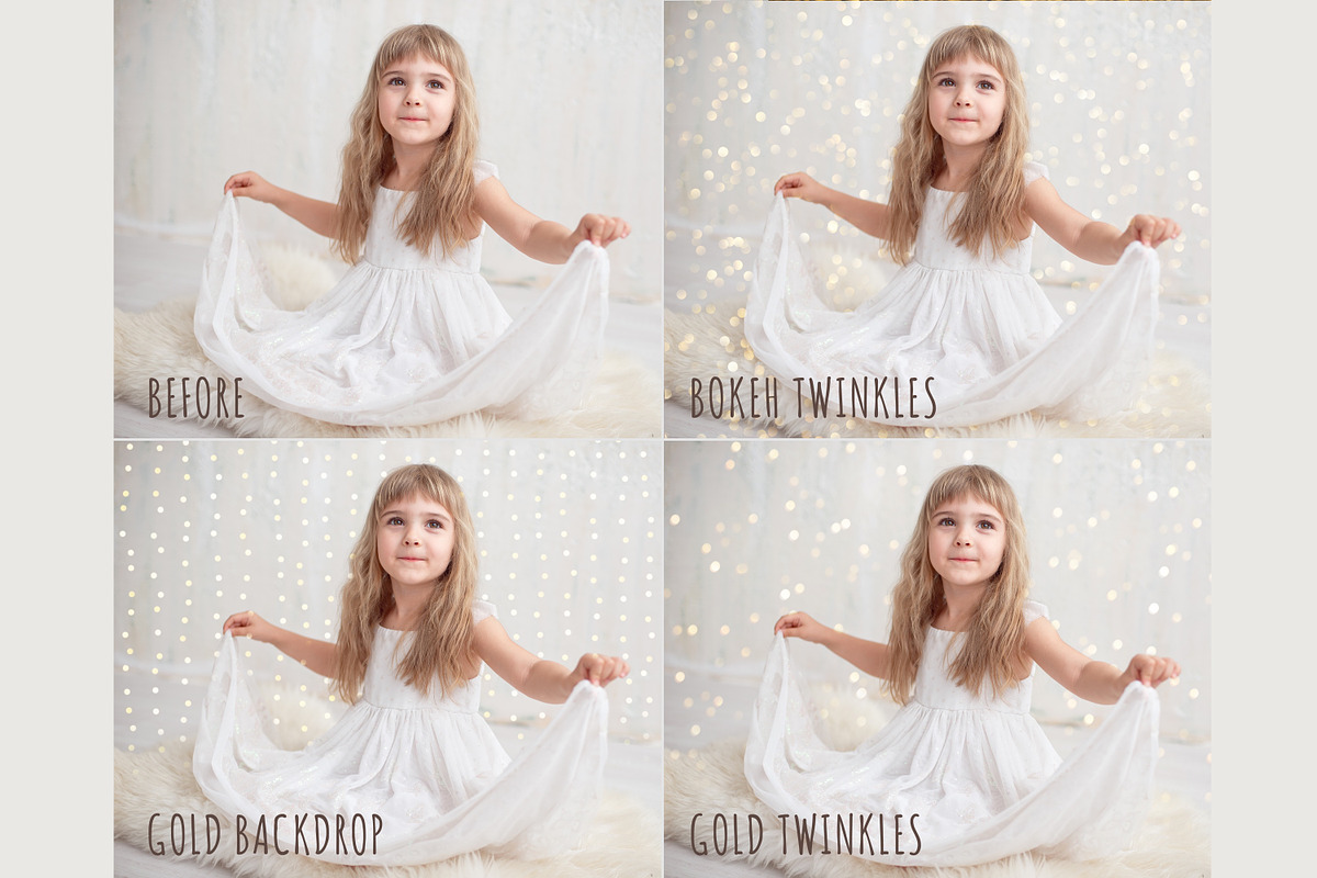 Gold bokeh overlays, an Object Graphic by Paper Farms (Photo 4 of 9)