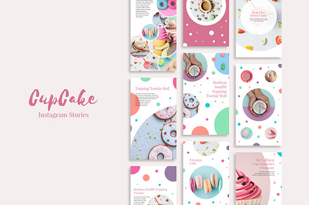 CupCake Instagram Stories, a Social Media Template by SlideStation