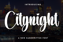 Citynight | Script Font