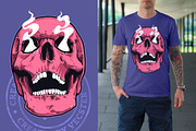 Vintage Vector Skulls Pack, a Decorative Illustration by Vecster (Thumbnail 5 of 6)