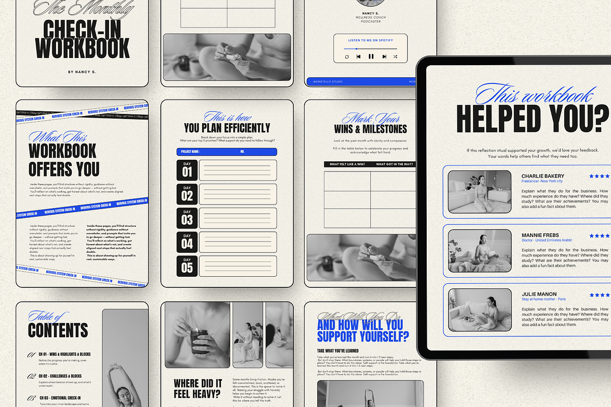 Coach Workbook Template in CANVA preview 3
