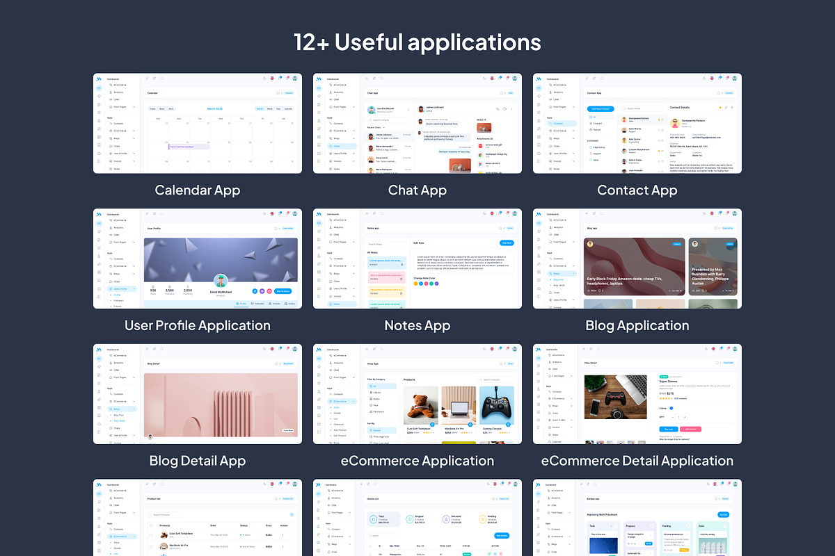 MaterialM React Tailwind Admin Theme, a React Template by WrapPixel (Photo 6 of 7)