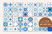Azulejo Tile set of 54, a Pattern Graphic by DeMih (Thumbnail 2 of 6)