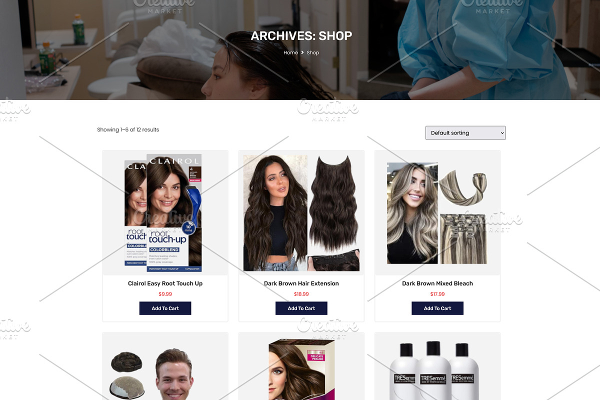Hair Clinic WooCommerce Template, a WordPress Template by HasnainDEV (Photo 3 of 5)