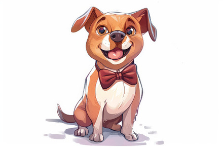 Cute Funny Stylish Quirky Dog in a b, an Abstract Photo by Pixeness