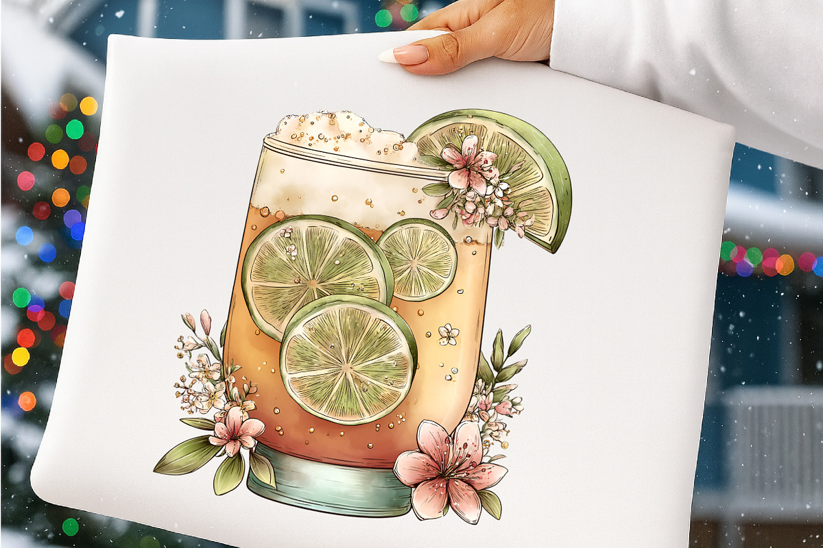 Watercolor Summer Beer Clipart, an Illustration by SinaCreation (Photo 8 of 9)