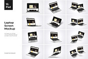 Laptop & Website Screen Mockup, a Mac Mockup by Mockup Supper (Thumbnail 1 of 15)