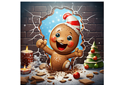 Funny 3D Christmas Background, a Background Graphic by Agnesagraphic (ID 95) (Thumbnail 5 of 8)