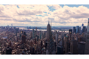 Aerial view of New York City's