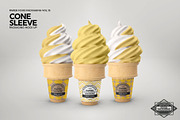 Soft Serve Cone Sleeve Mockup, a Packaging Mockup by INCDesign (Thumbnail 6 of 8)