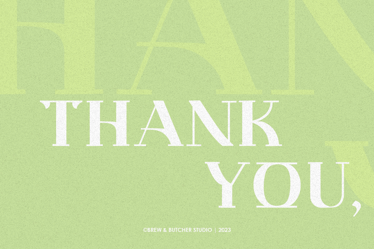 Melbo | Display Typeface, a Serif Font by Brew & Butcher Studio (Photo 9 of 9)