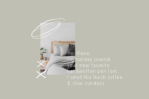 Sunday Journal Handwriting Font