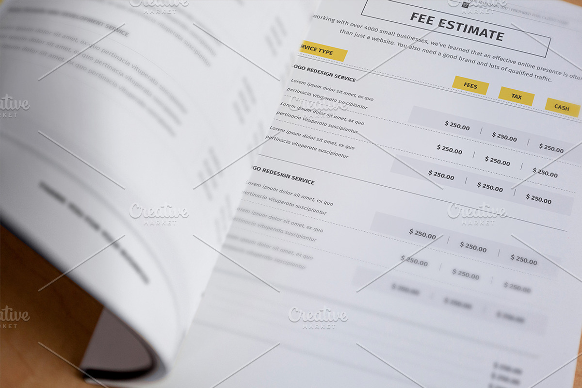 31 Page Full Proposal A4 / US Letter, a Stationery Template by Mastergfx (Photo 17 of 27)