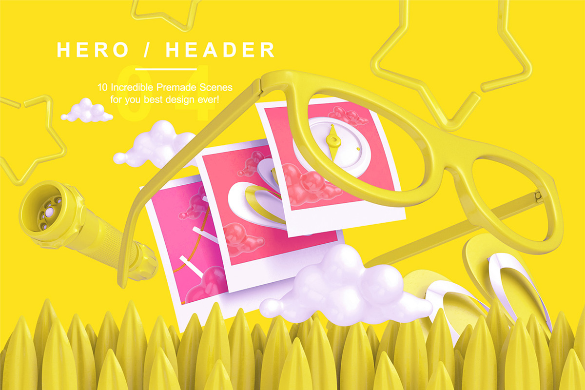 Bright Travel Items Scene Generator, a Product Mockup by mysuperproject (Photo 10 of 16)
