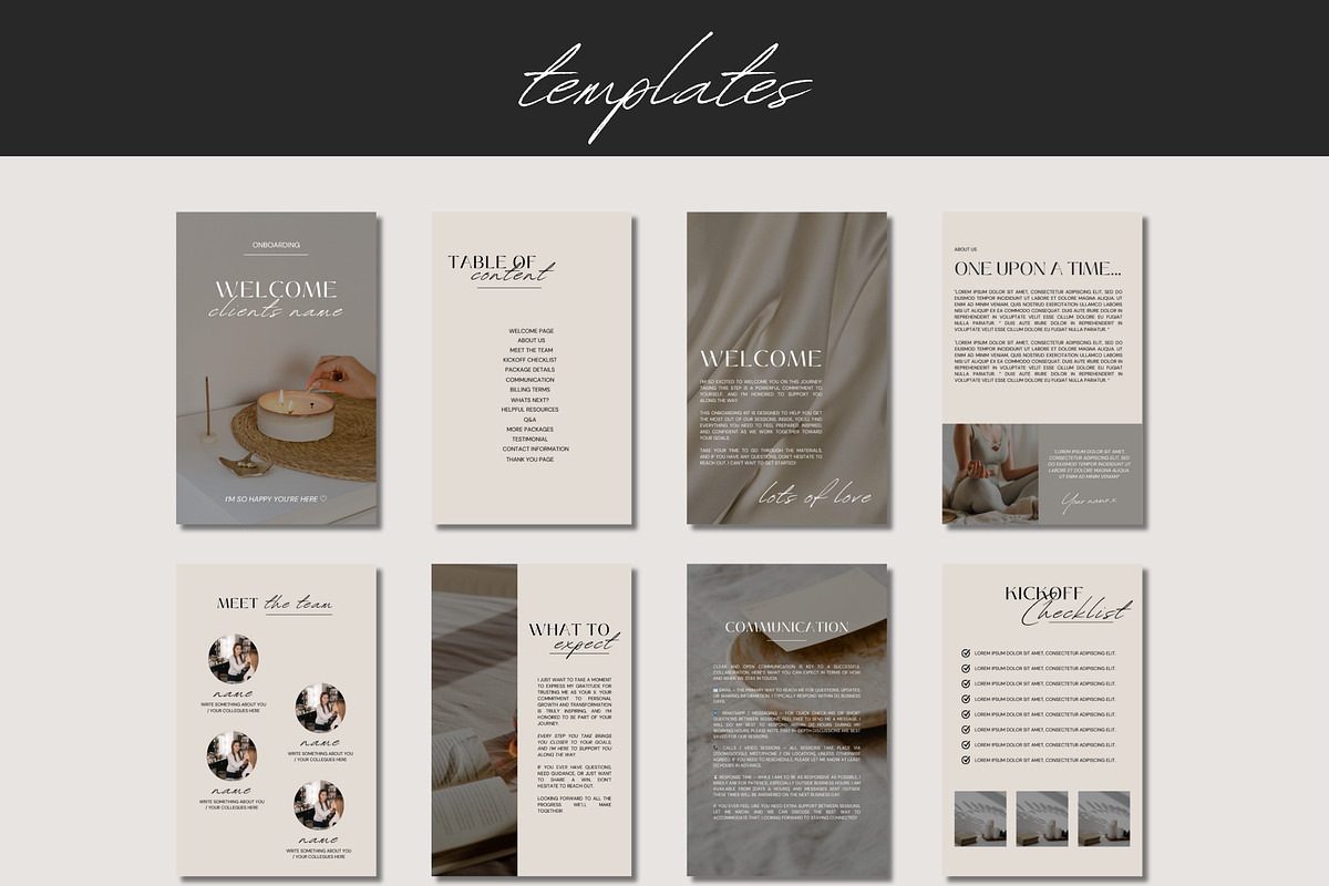 Client Welcome Packet, a Brochure Template by plus facile (Photo 2 of 6)