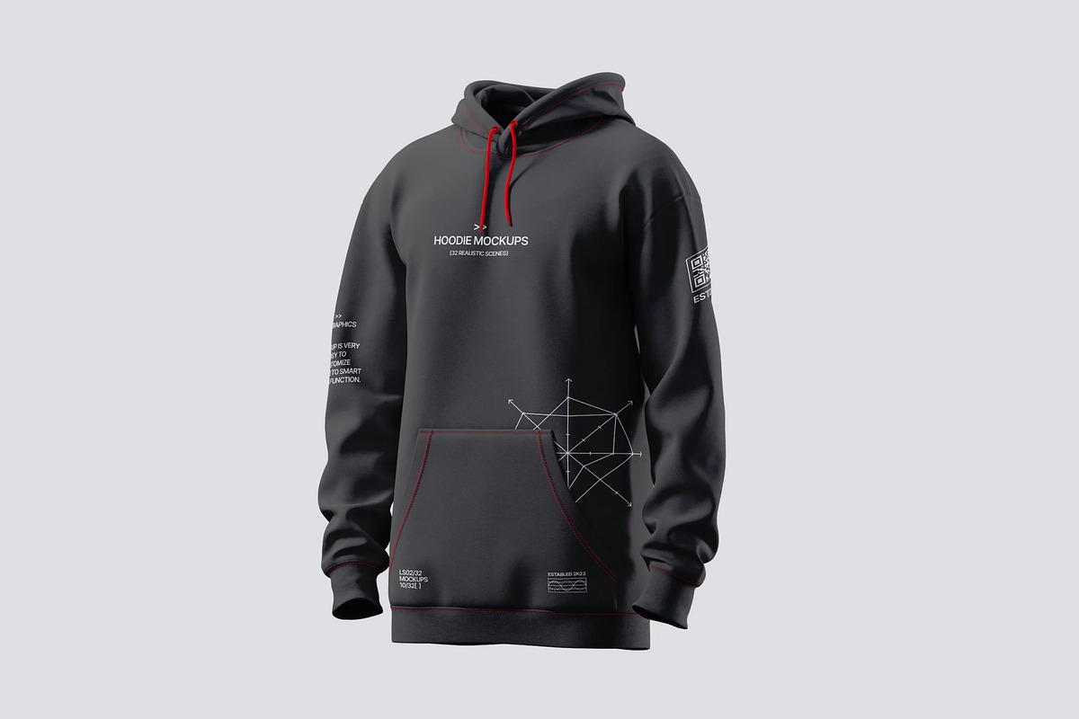 Hoodie and Sweatshirt Mockups, a Hoody Mockup by ls.graphics (Photo 7 of 9)