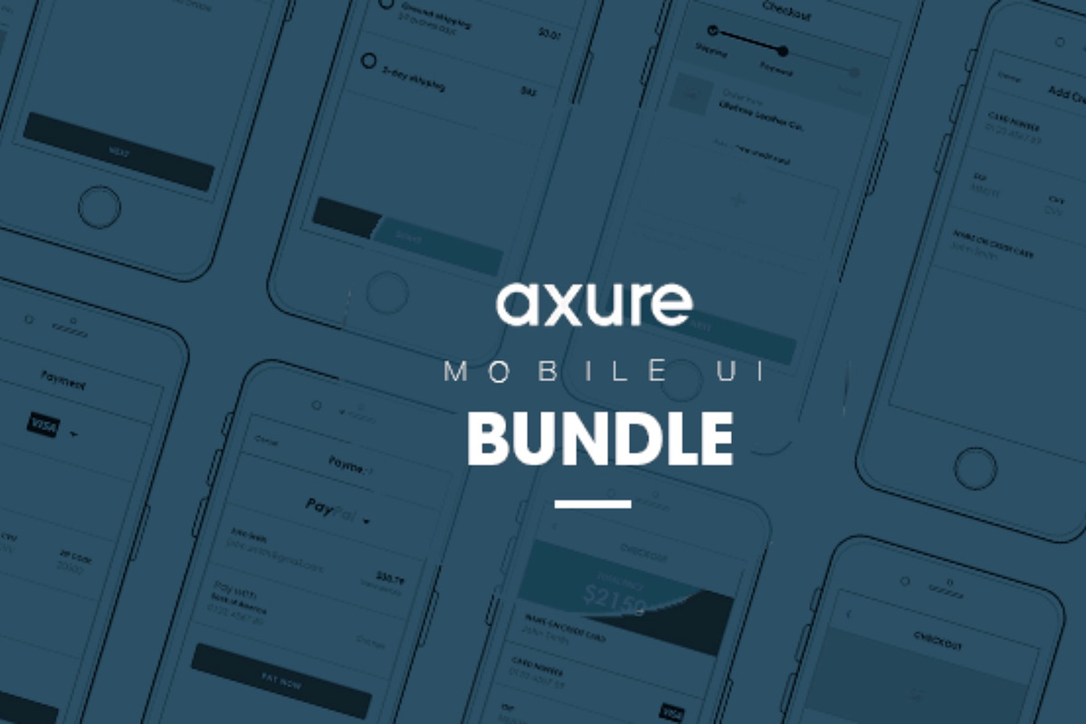 Axure Mobile UI Bundle, a Wireframe Template by Humble UX