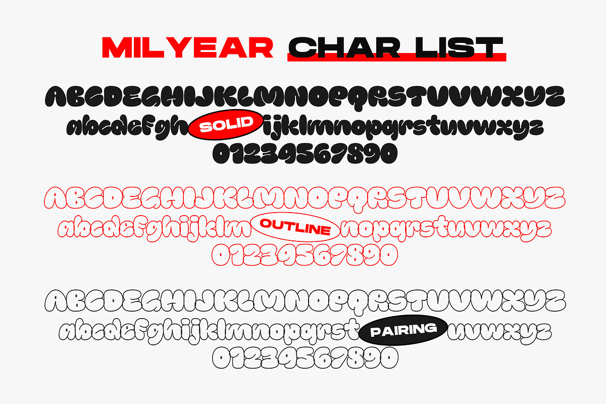 Milyear - Balloon Graffiti Font, a Font by Typia Nesia (Photo 14 of 14)