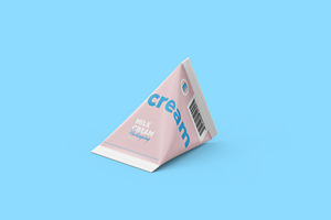 Tetra Triangular Package Mockup