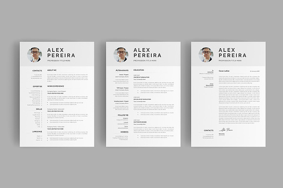 Modern Resume Or CV Template preview 2