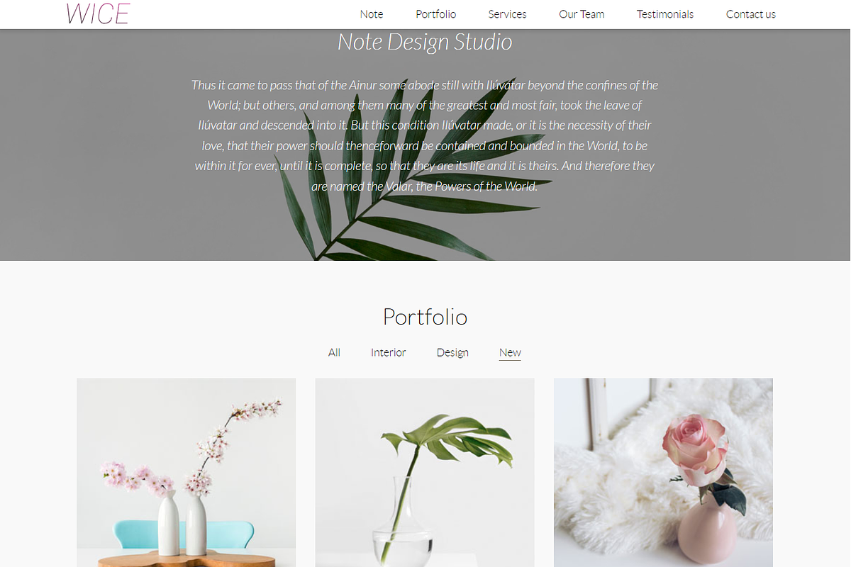 WICE - Design Studio Portfolio, a HTML Template by Fastredesign (Photo 2 of 3)