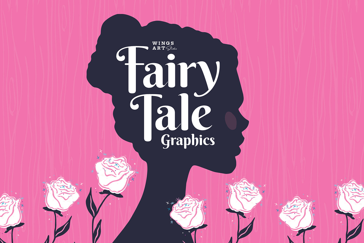 Classical Fairy Tale Graphics Bundle, a Decorative Illustration by Wingsart Studio (Photo 1 of 11)