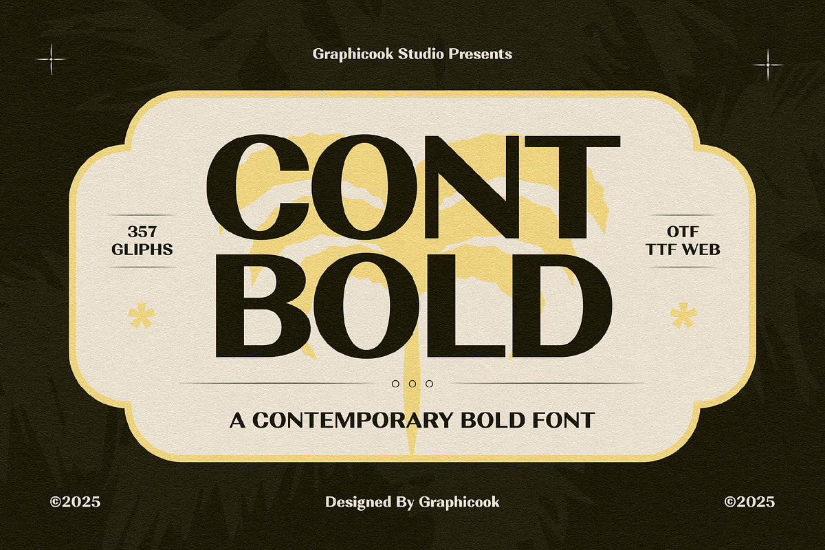 Contbold, a Sans Serif Font by graphicook (Photo 1 of 10)