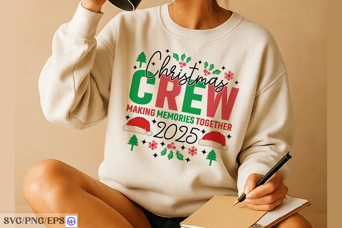 Christmas Crew 2025 SVG | Family Hol, a Graphic by mh_arif (Photo 3 of 4)