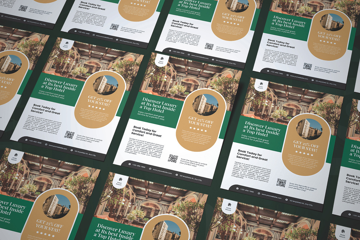 Elegant Hotel Design - Flyer, a Flyer Template by AQR Studio (Photo 2 of 2)
