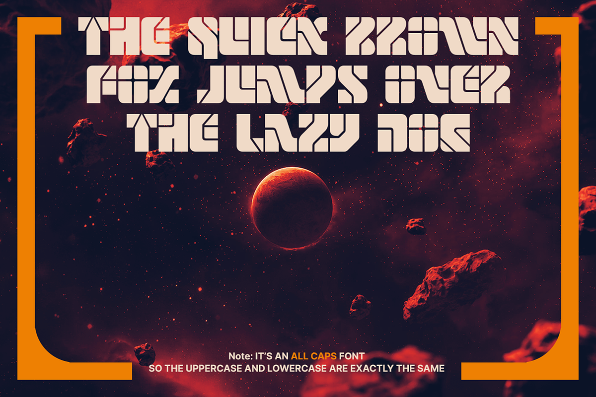 Oravino - Experimental Future Fonts, a Sans Serif Font by Konstantine Studio (Photo 2 of 4)