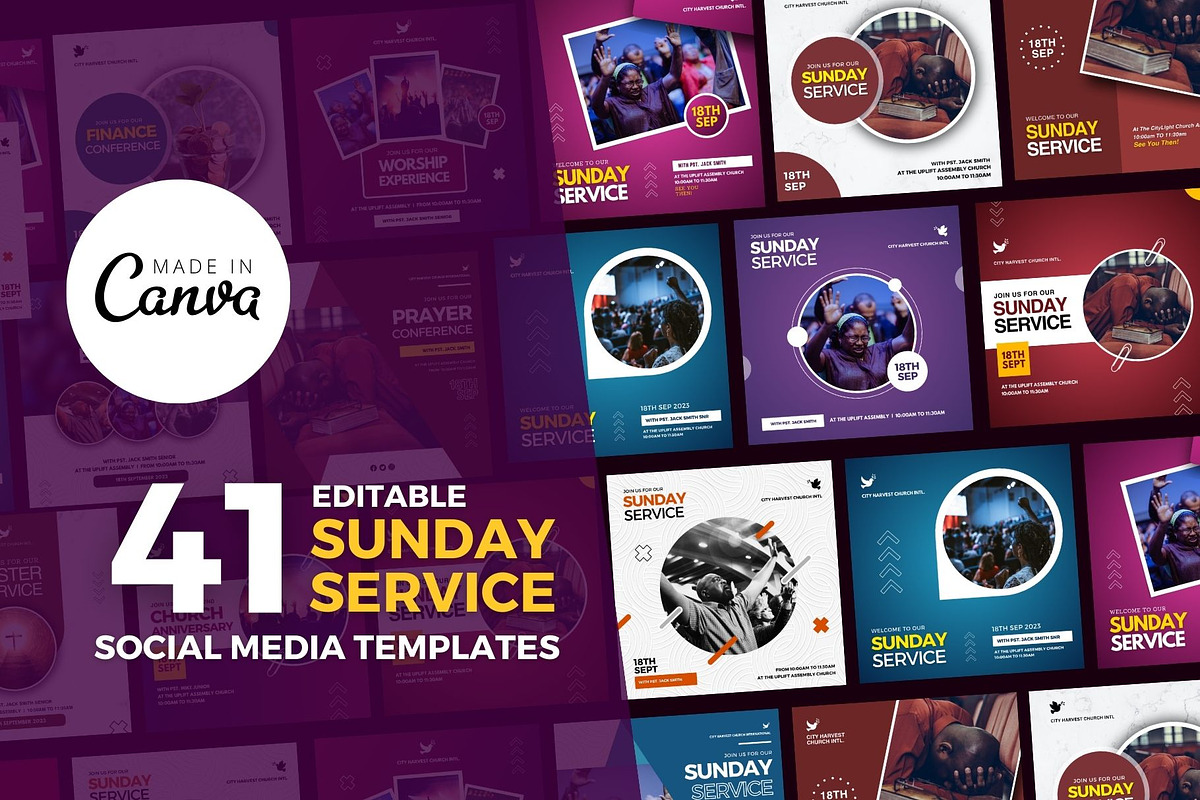 270+ Premium Church Flyer Bundle, a Social Media Template by MK Creatives (Photo 3 of 12)