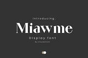 Miawme-Display font, a Serif Font by maybefont (Thumbnail 1 of 8)