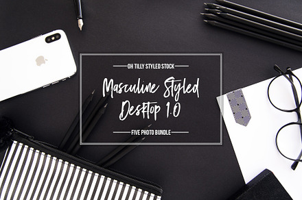 Masculine Desktop Photo Bundle S1