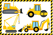 Construction Vehicles Clipart, a Graphic by MS Studio (Thumbnail 3 of 3)