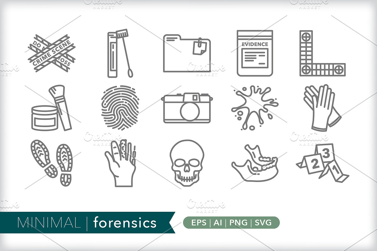 Minimal forensics icons, an Outline Icon by Picture Window (Photo 1 of 5)