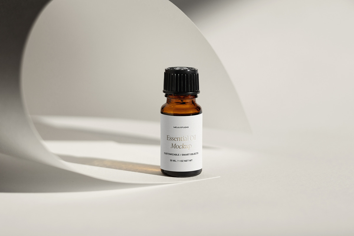 Essential Oil Bottle Mockup Bundle, a Packaging Mockup by Wildfield Studio (Photo 7 of 10)