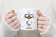 Cute Baby Duck Valentine Clipart, an Illustration by designcity5 (Thumbnail 4 of 5)