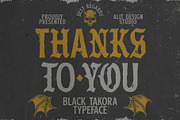 Black Takora Blackletter Font, a Blackletter Font by alit design (Thumbnail 17 of 17)
