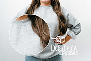 Sport Grey Gildan 18000 Mockup x3, a Hoody Mockup by Uncommon Mockups (Thumbnail 6 of 7)