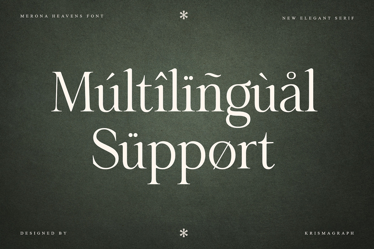 Merona Heavens | Ligature Serif, a Serif Font by Krismagraph (Photo 8 of 12)