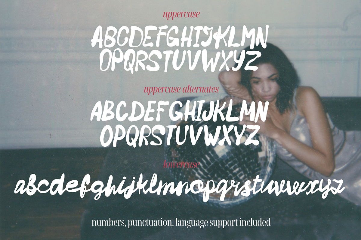 Flauntly: Imperfect Handwritten Font, a Handwritten Font by Anastasiia VNSK (Photo 7 of 12)