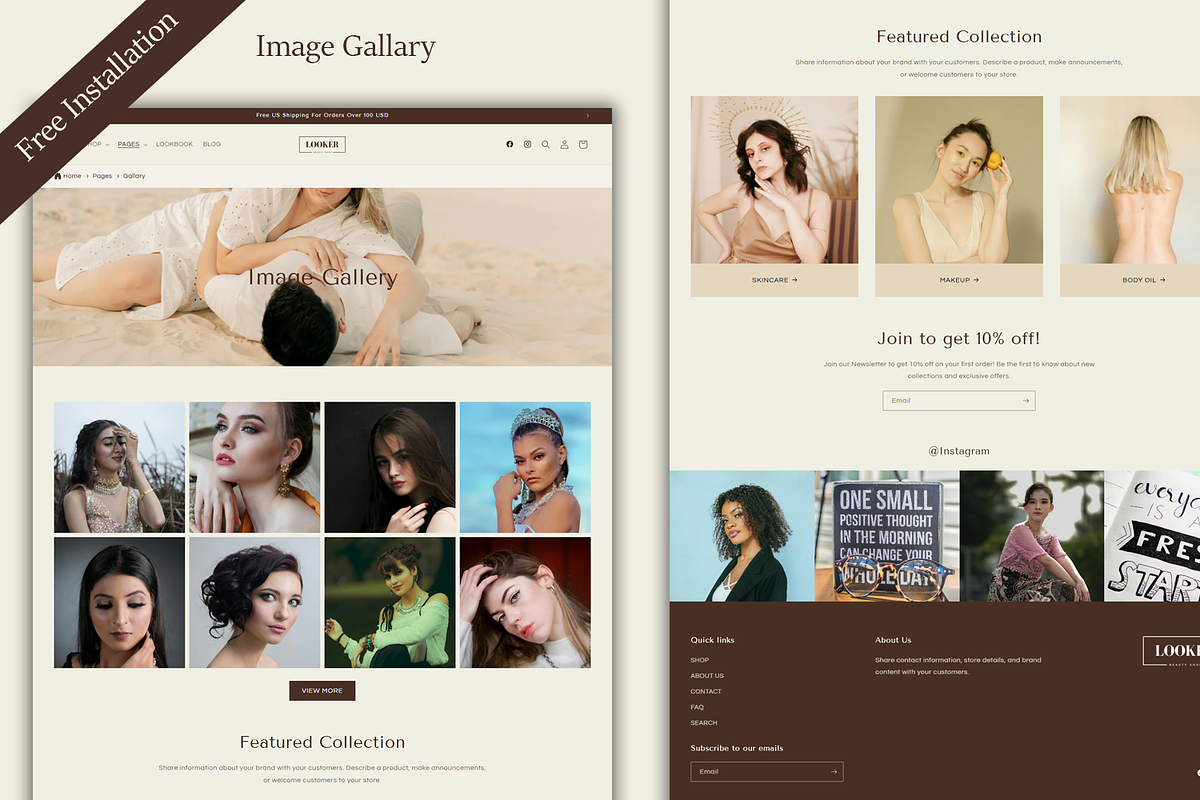 Looker – Beauty Shop Shopify Theme, a Shopify Template by QuickArtisan (Photo 6 of 11)
