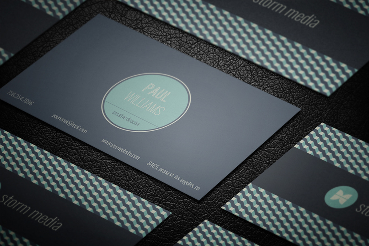 Minimal Corporate Business Card V5, a Business Card Template by PSD Storm (Photo 10 of 10)