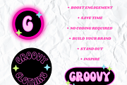 Editable Logo Y2K Retro Branding, a Branding & Logo Template by PLANETSEL (Thumbnail 5 of 6)