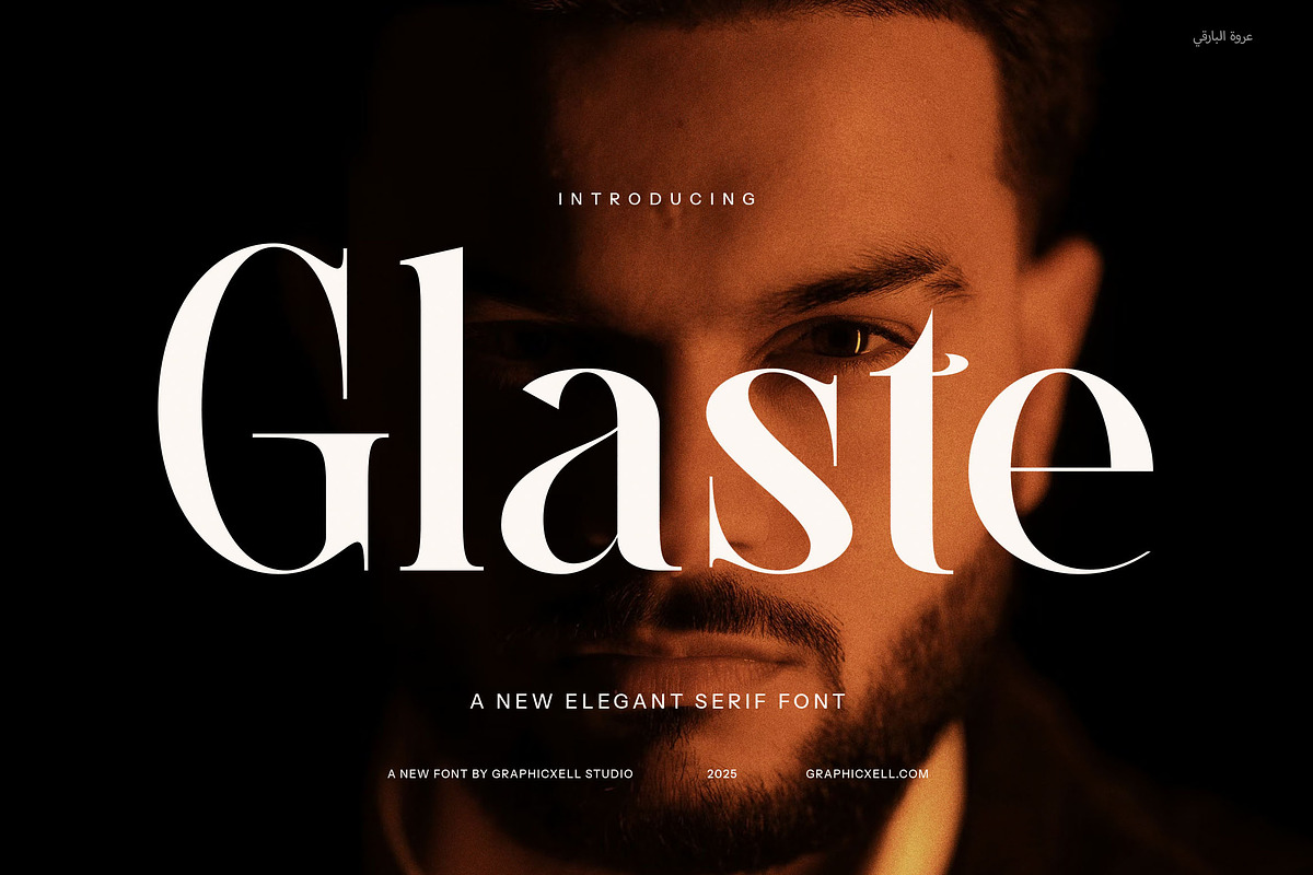 Glaste Elegant Serif Font, a Serif Font by Graphicxell (Photo 1 of 8)