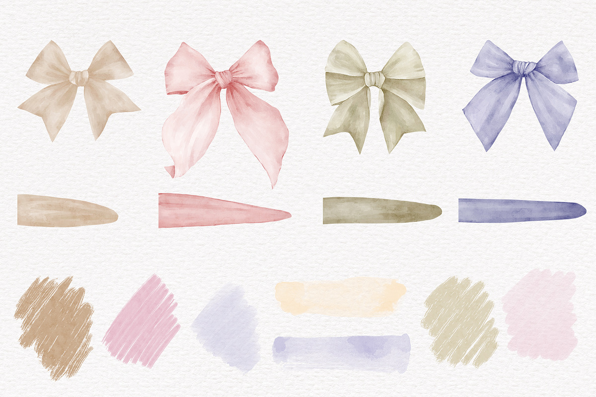 Magnolia Spring Flowers Ribbon Bow, a Decorative Illustration by PawGraphic (Photo 4 of 11)