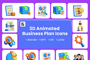 3D Animated Business Model Icon Set, a Characters & Person 3D Model by Flat Icons (Thumbnail 2 of 5)