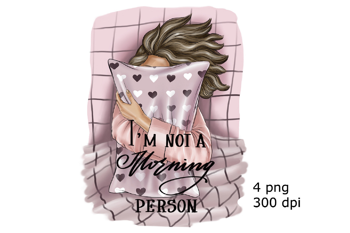 Sleeping girl, png clip-art, a Person Illustration by KupalinaArt (Photo 1 of 8)