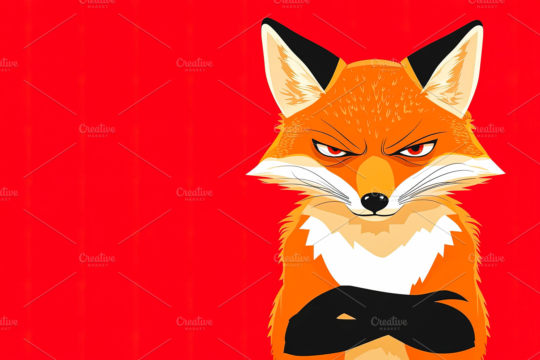 Angry Fox with Crossed Arms, an Animal Photo by Ales Munt