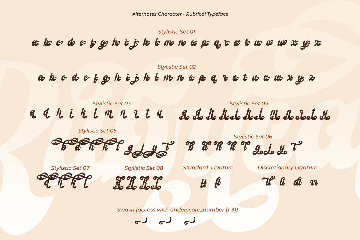 Rubrical, a Script Font by Ditatype (Photo 10 of 11)